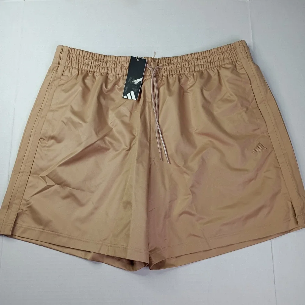 Adidas Summer Prep Essentials Men's Size 2XL Dobby Shorts JN8437‎ Warm Sandstone